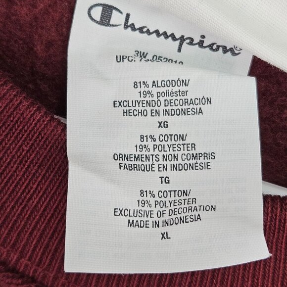 NWT Champion Sweatshirt All Over Print Men's Sz XL Reverse Weave $65 Long Sleeve - Picture 8 of 10